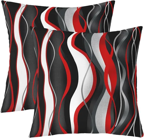 Vista 25 de Juego de 2 fundas de almohada con estampado de piel de vaca de 16"x16", fundas de cojín de piel de vaca para sala de estar, dormitorio, casa