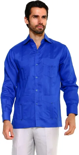 Vista 7 de Mojito Collection Guayabera de polialgodón de manga larga, Real