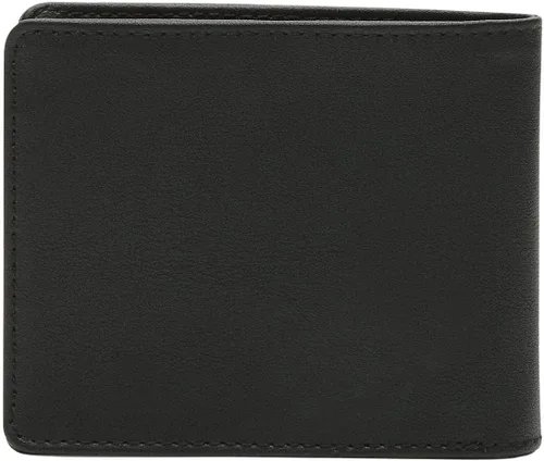 Vista 3 de VansLogo Billetera Bi-Fold para hombre piel 4 ranuras para tarjetas color negro