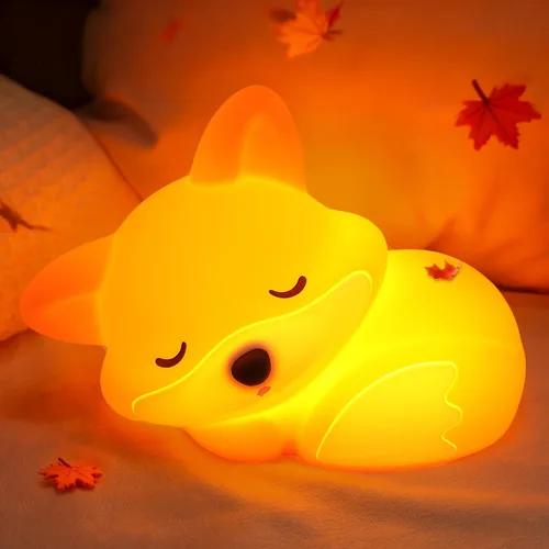 Vista 10 de Luz Nocturna de Axolotl, Linda Luz Nocturna para Niños, Lámpara Nocturna de Silicona para Guardería de Animales, Luz Nocturna LED Recargable