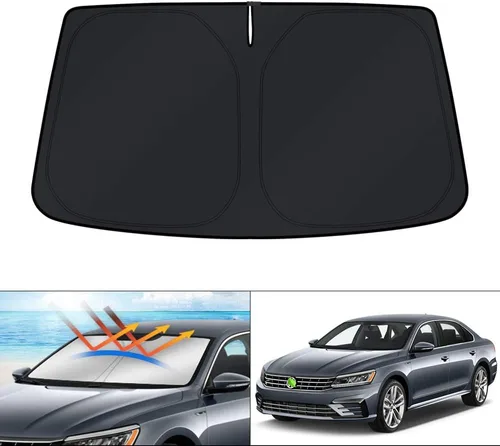 Vista 8 de KUST - Parasol plegable para parabrisas para Ram 1500 2011-2016 2017 2018, accesorio para ventana, protector de visor solar, bloquea los rayos UV