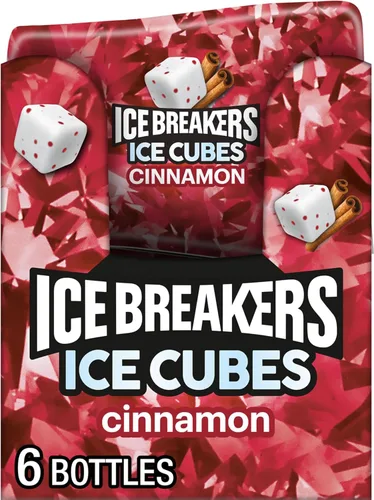Vista 7 de ICE BREAKERS Ice Cubes - Botellas de goma de mascar sin azúcar Bubble Breeze y canela (6 unidades, 40 piezas)