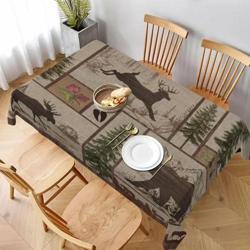Vista 56 de Mantel azteca, diseño geométrico tribal, decoración rústica de nativos americanos, estilo suroeste, impermeable, lavable, para decoración de cocina