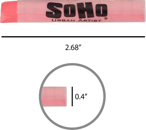 Vista 6 de Soho Urban Artist Juego de 10 colores pastel suaves fluorescentes brillantes, palitos pastel vibrantes para arte, dibujo, mezcla, capas y sombreado