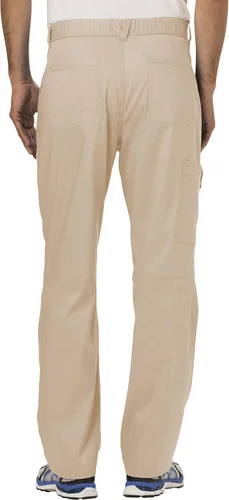 Vista 6 de Cherokee Conjunto de ropa quirúrgica Workwear Revolution WW690 con camiseta con cuello en V y pantalón delantero WW140, color caqui, parte superior