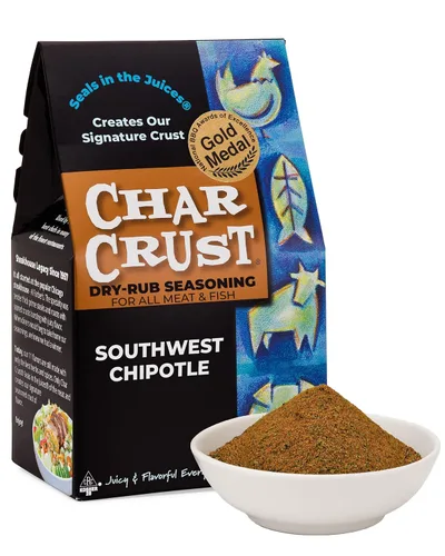 Vista 20 de Condimentos Char Crust para Barbacoa All American Condimentos todo en uno Perfectos para Costillas, Pollo, Cerdo, Hamburguesas, Alas Costra