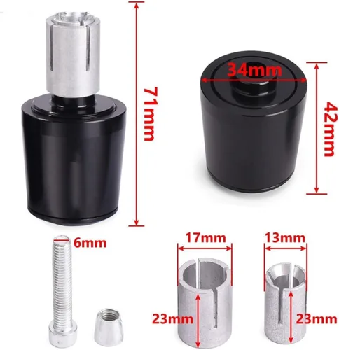 Vista 3 de for Yam&aha FZ8 FZ 8 FAZER 2010-2014 2013 2012 2011 Motorcycle Handle Bar Handlebar Grips Cap End Handle Plugs Cap Handles Bar