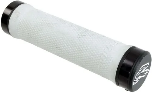 Vista 4 de Renthal Grip Tech Lock On - Puños para manillar de bicicleta, color gris, compuesto mediano