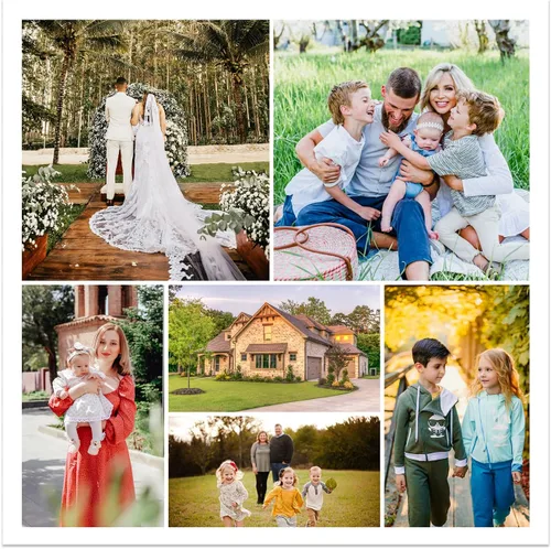 Vista 19 de CCWACPP Impresiones de lienzo de collage con foto personalizada, personalizadas, múltiples imágenes de foto en lienzo, póster personalizado, regalos