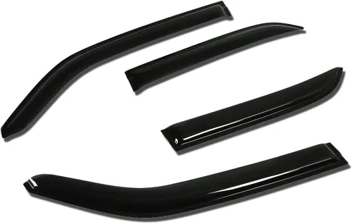 Vista 30 de Auto Dynasty 2 piezas viseras de ventana con cinta adhesiva protector de lluvia compatible con Dodge Stratus Chrysler Sebring 2001-2005 Cupé de 2