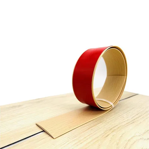 Vista 8 de Tira flexible de transición de suelo de PVC, transición de suelo autoadhesiva de 2 pulgadas de ancho, tira divisora plana de vinilo elegante