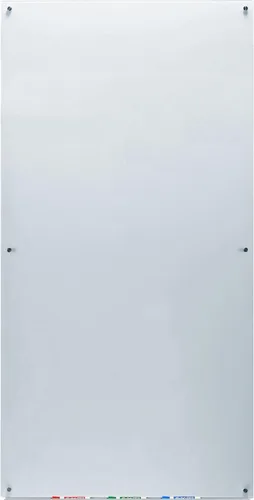 Vista 2 de Pizarra de vidrio blanco y esmerilado no magnético