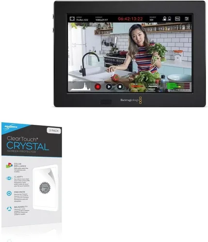Vista 10 de BoxWave Protector de pantalla compatible con Blackmagic Video Assist 7 3G – ClearTouch Anti-Glare (2 unidades), antihuellas mate