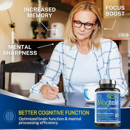 Vista 6 de Magtein Magnesium L-Threonate 120 Capsule and Magceutics MagteinPRO 90 Cápsulas - Bundle
