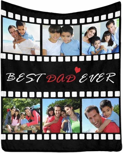 Vista 15 de InterestPrint Manta de amor personalizada con texto en inglés "To Dad, Even When I Not Close by,I Want You to Know I Love and Appreciate You We Love