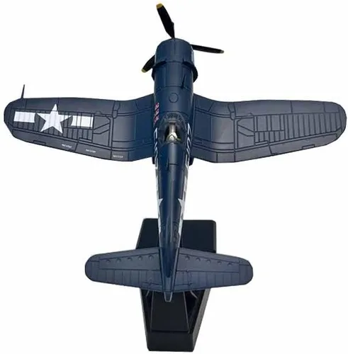 Vista 4 de 1/72 Escala WW2 US F4U-1 F4U Corsair Fighter Aircraft Metal Militar Avión Modelo de juguete para colección o regalo
