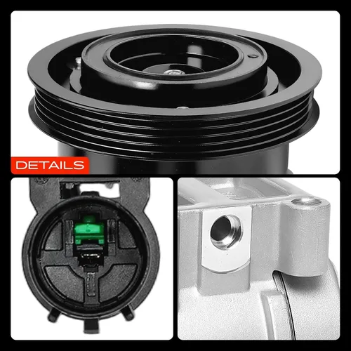 Vista 9 de A-Premium Compresor A/C con embrague compatible con Kia Sephia 1.8L 1999-2001, Spectra 1.8L 2000