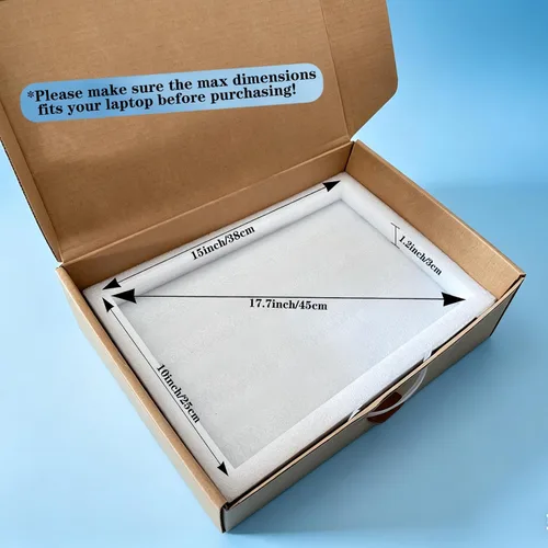 Vista 5 de Caja de envío para laptop, se adapta a portátiles de hasta 17 pulgadas