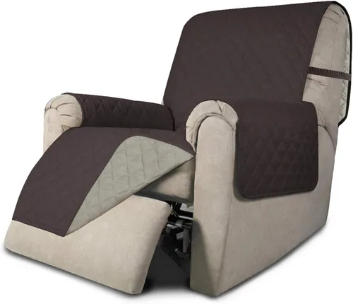 Vista 13 de Easy-Going - Funda reversible para sofá, resistente al agua, con varillas de espuma y correas elásticas, protector de muebles para mascotas y perros