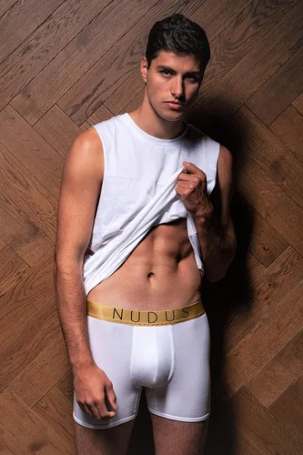 Vista 3 de NUDUS Ropa interior de bambú de 2 bolsas para hombre, paquete de 4 calzoncillos tipo caja de regalo, calzoncillos tipo bóxer