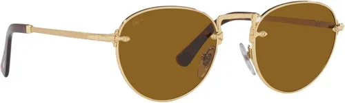 Vista 12 de Persol PO2491S - Gafas de sol redondas, PlateadoAzul claro