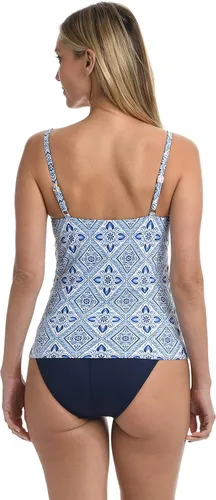 Vista 6 de Top de traje de baño tankini con tirantes