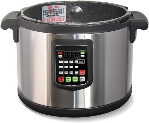 Vista 9 de Kolice - Olla a presión eléctrica comercial de 220 voltios, olla a presión de 15 L, olla a presión con olla interior antiadherente, 15 L