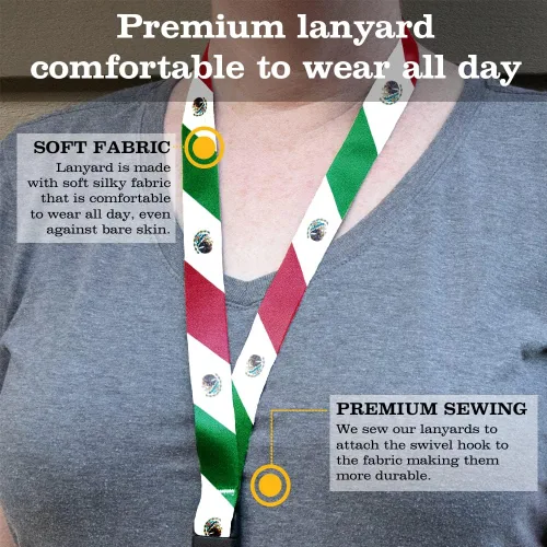 Vista 4 de Buttonsmith Patriotic Breakaway Lanyard - Made in The USA