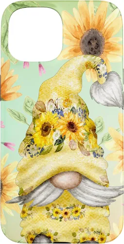 Vista 6 de Sunflower Gnome for Garden Mom Hippies Cute Summer Pattern Case for iPhone 17