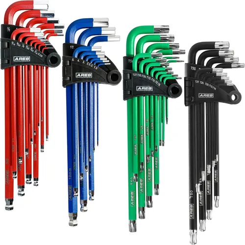 Vista 11 de ARES 44003 9-Pc Torx T-Handle Star Key Set - T10-T50, 3-Way Spinner