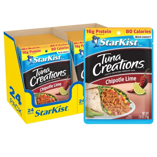 Vista 31 de StarKist Tuna Creations Ginger Sesame - Sabor de jengibre y sésamo para atún 14g Protein Per Serving, Wild Caught, Shelf Stable Seafood, Gluten