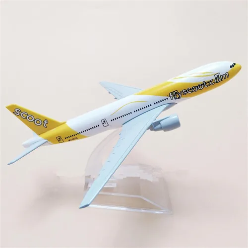 Vista 6 de 1/400 Escala Diecast Singapur 777 Modelo Avión Modelo Airbus Aviación Ciencia Exposición