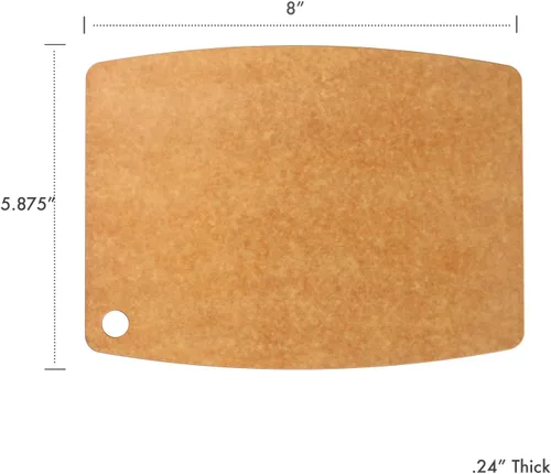 Vista 2 de Dexas - Tabla de cortar compuesta de fibra natural, apta para lavavajillas, tabla de preparación de cocina, apta para cuchillos, 8 x 5.875 pulgadas