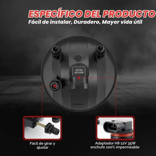 Vista 5 de Luces antiniebla compatibles con GMC Sierra 1500 2007-2013 2007-2014 GMC Sierra 2500 3500HD incluido interruptor y kit de cableado