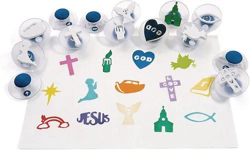 Vista 12 de Colorations Easy Knob Grip Stamper Sellos de Animales, Selva, Doméstico, Tropical, 14 Sellos, 2 pulgadas x 3 pulgadas, Narración de Cuentos