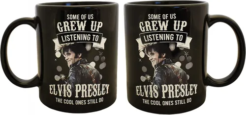 Vista 14 de Midsouth Products Taza grande de 16 oz de Elvis Presley con bandera americana del ejército