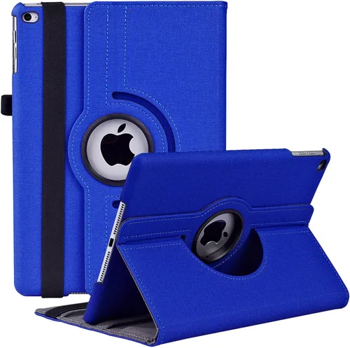 Vista 24 de Funda giratoria para iPad de 9.7 pulgadas 2018 2017 / Funda para iPad Air 2 - Funda protectora con soporte giratorio de 360 grados y función de Negro