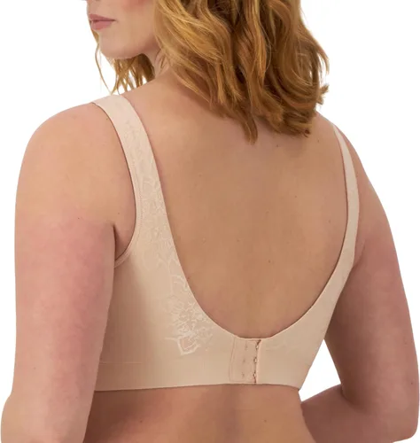Vista 3 de Bali Sostén sin varillas para mujer, Comfort Revolution - Sostén sin costuras estilo camiseta para mujer, ComfortFlex Fit Almendra Az