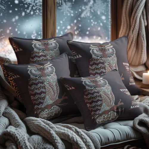 Vista 27 de Decozen Fundas de almohada decorativas con estampado de pájaros con diseño floral para decoración del hogar, sala de estar y dormitorio, funda