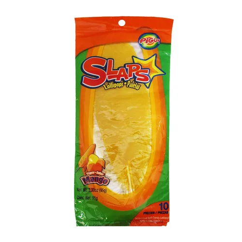 Vista 19 de Dulces Pigui - Paletas cachetada sabor tamarindo azul, dulce mexicano (10 paletas)