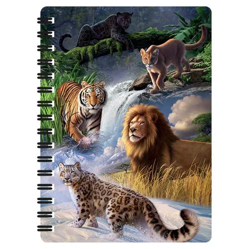 Vista 21 de 3D LiveLife Jotter - Our Solar System from Deluxebase. Lenticular 3D Space 6x4 Spiral Notebook with plain recycled paper pages. Artwork licensed
