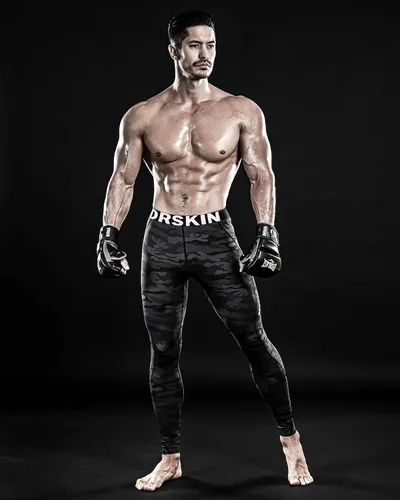 Vista 2 de DRSKIN Men’s Compression Pants (5/4/3 Pack) Quick Dry Tights Leggings Sports Baselayer Running Gym Workout Negro