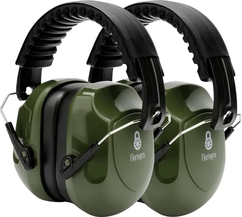 Vista 5 de Paquete de 2 auriculares con cancelación de ruido de 34dB para tiro, orejeras de protección auditiva, auriculares de protección auditiva, orejeras