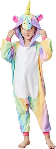 Vista 7 de Pijama unisex de unicornio para niños, disfraz de Halloween, regalo de cumpleaños