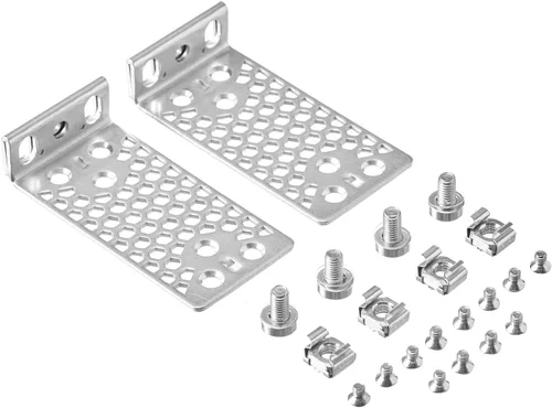 Vista 12 de Kit de montaje en rack para interruptor Ubiquiti, orejas de rack 1U para interruptores Ubiquiti serie 16/24/48