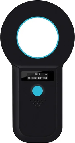 Vista 10 de Escáner de microchip Smoostart compatible con microchip FDX-B/EMID (15/10) 1000 Records Increased Huge Data Storage Upload to PC, Scanning