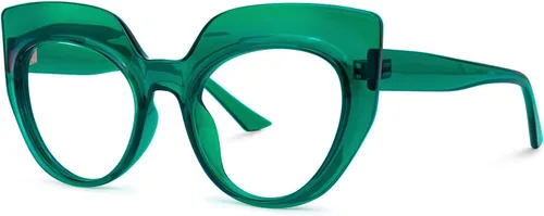 Vista 4 de Zeelool Gafas de bloqueo de luz azul ojo de gato para mujeres elegantes gafas gruesas Depp OP01884