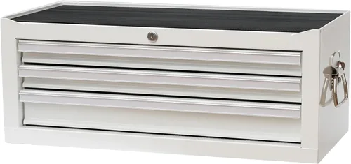 Vista 12 de Workington Industrial Caja de herramientas metálica portátil con 3 cajones, gabinete intermedio de 26" con correderas de rodamientos de bolas Verde