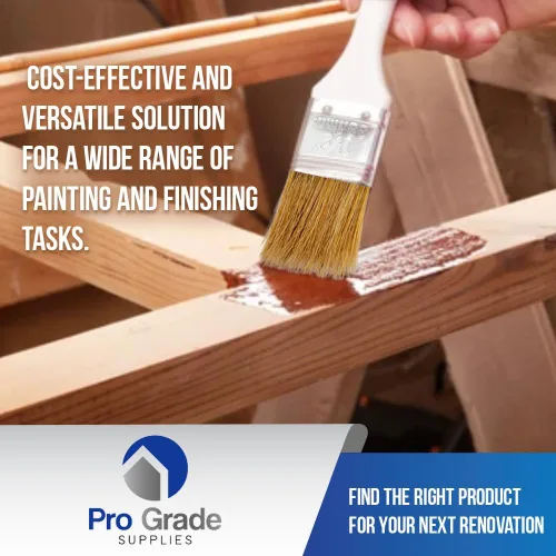 Vista 6 de Pro Grade - Pinceles de pintura con virutas - 96 Ea 1.5 pulgadas Brocha de pintura con virutas Cerda natural, mango de madera Paquete a granel