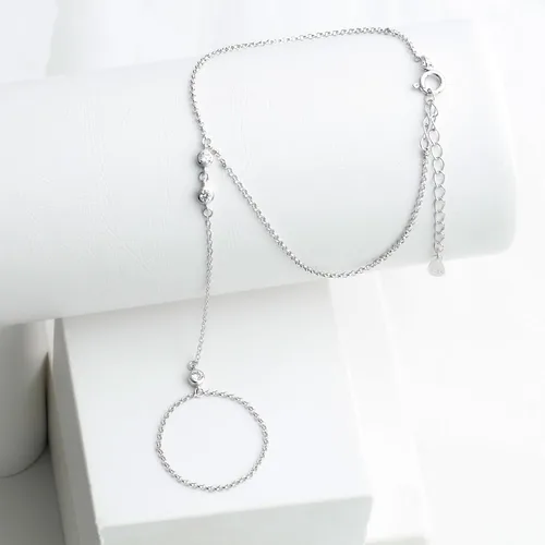 Vista 55 de Pulsera de plata de ley 925 para mujer, pulsera de mano para mujer, pulseras esclavas de 7 a 9 pulgadas ajustable